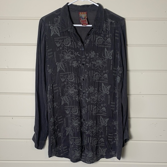 Johnny Was Tops - Johnny Was Embroidered Long Sleeve Tunic